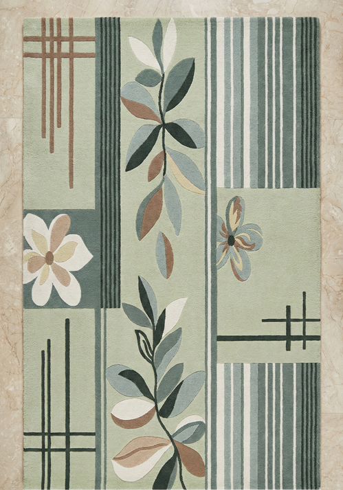 Modern hand-tufted wool carpet design for export